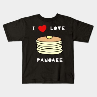 I love pancake menu cute food lover Kids T-Shirt